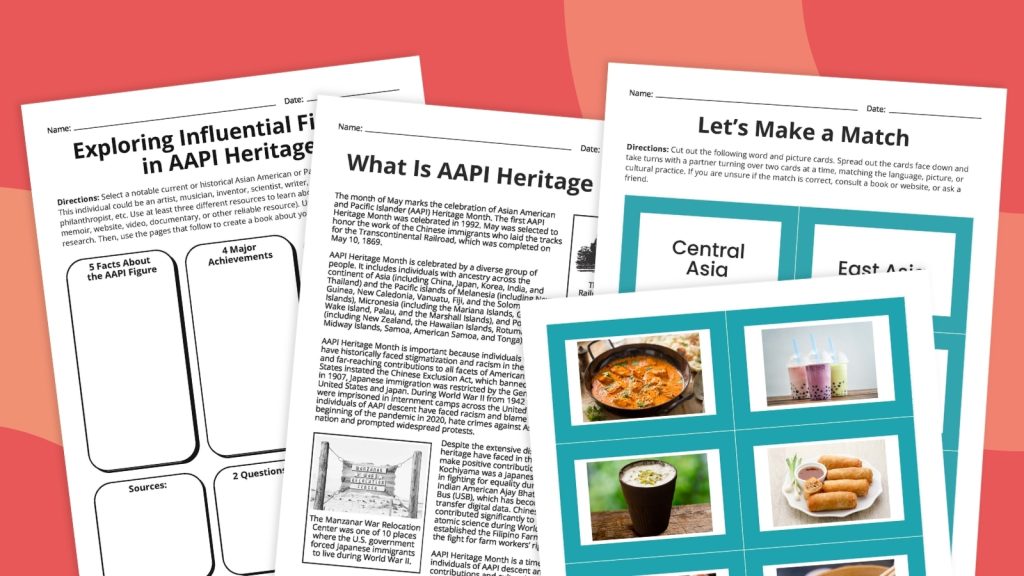 AAPI Heritage Month Worksheets (Free Printables)