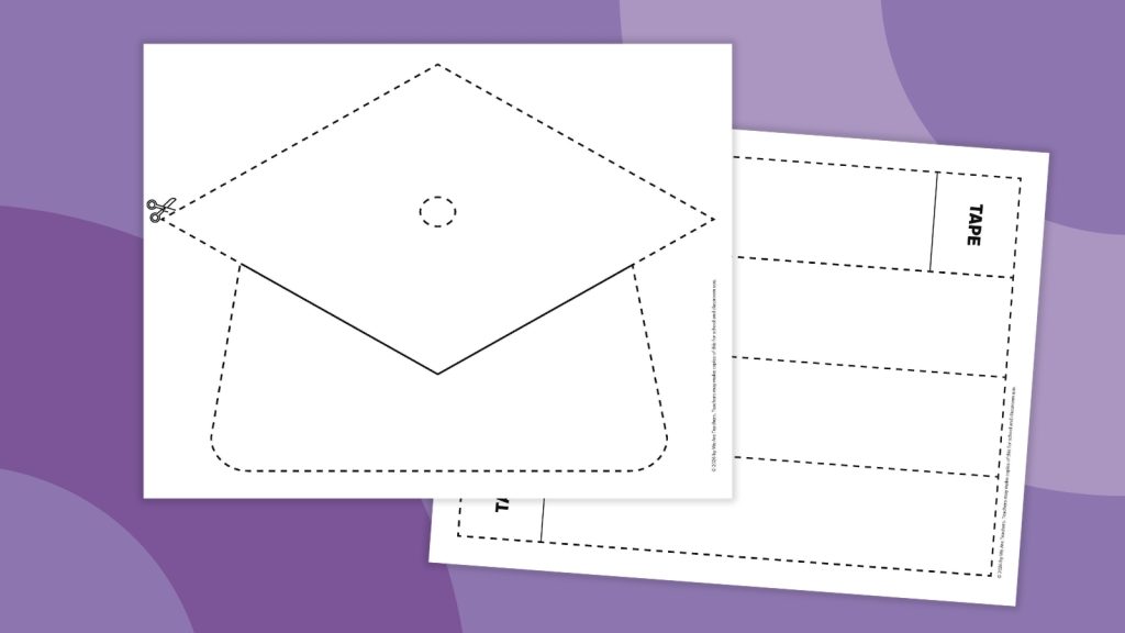Graduation Cap Template (Free Printables)